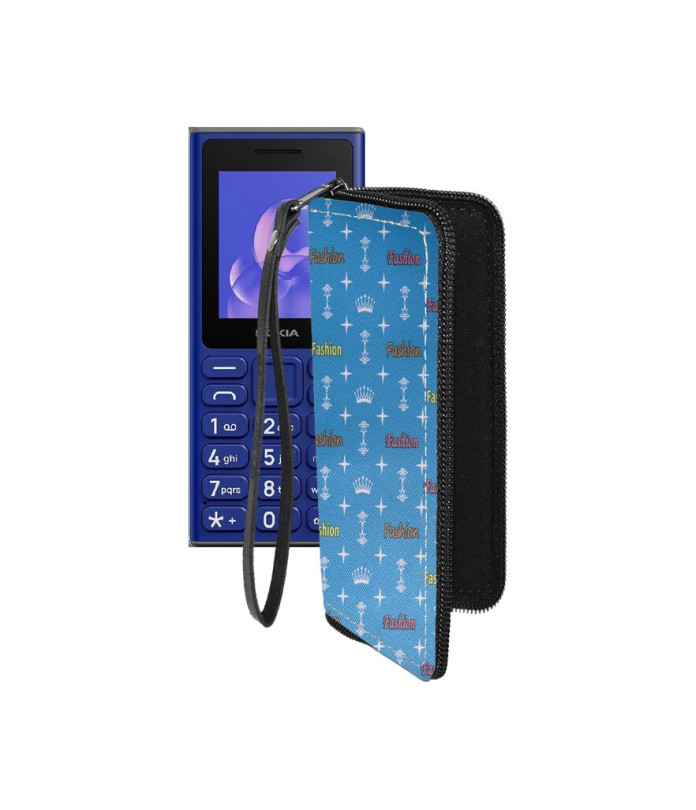 Чохол-гаманець з екошкіри для телефону Nokia 105 (2024)