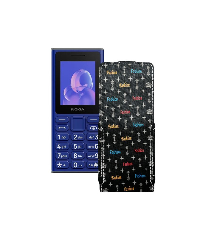 Чохол-флип з екошкіри для телефону Nokia 105 (2024)