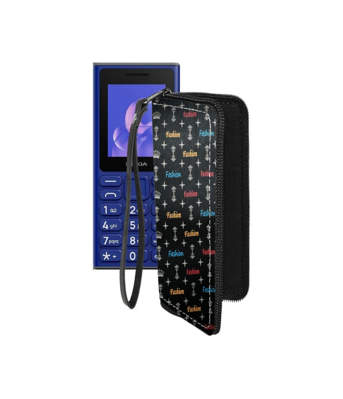 Чохол-гаманець з екошкіри для телефону Nokia 105 (2024)