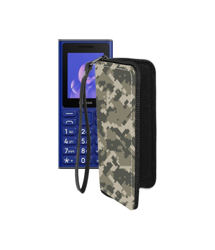 Чохол-гаманець з екошкіри для телефону Nokia 105 (2024)