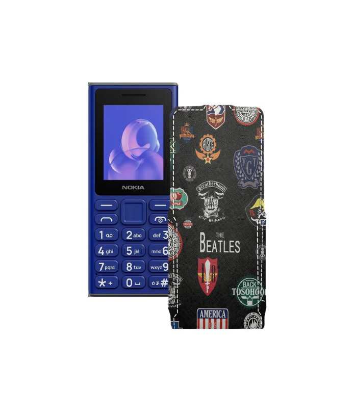 Чохол-флип з екошкіри для телефону Nokia 105 (2024)