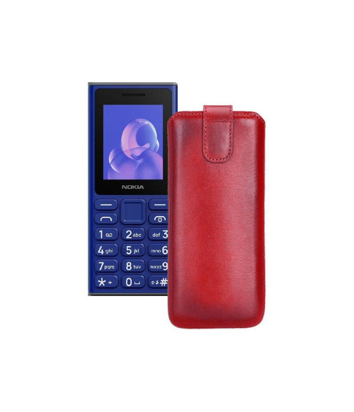Витяжка з екошкіри для телефону Nokia 105 (2024)