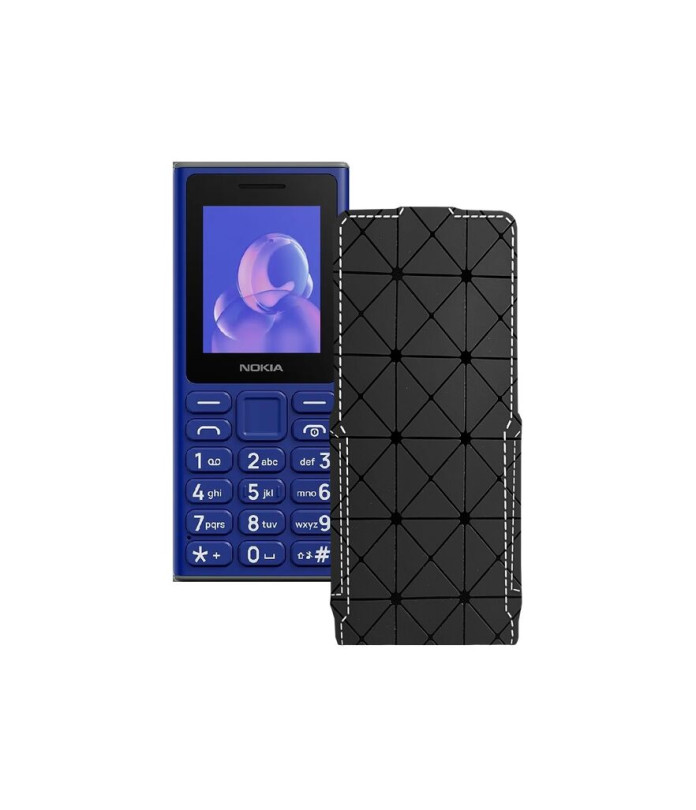 Чохол-флип з екошкіри для телефону Nokia 105 (2024)