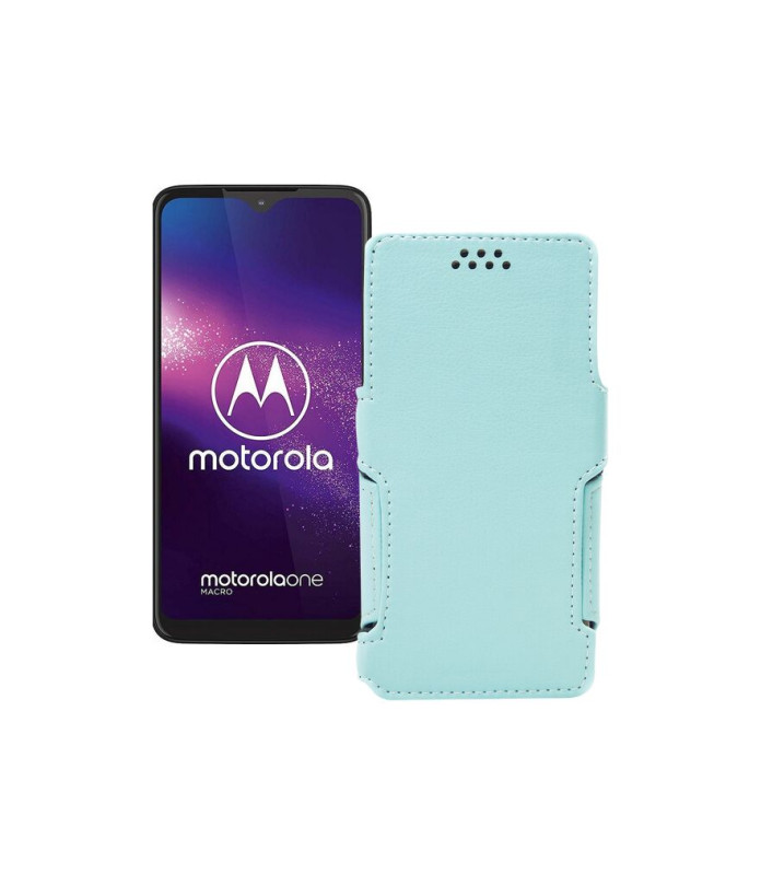 Чохол-книжка з екошкіри для телефону Motorola One Macro