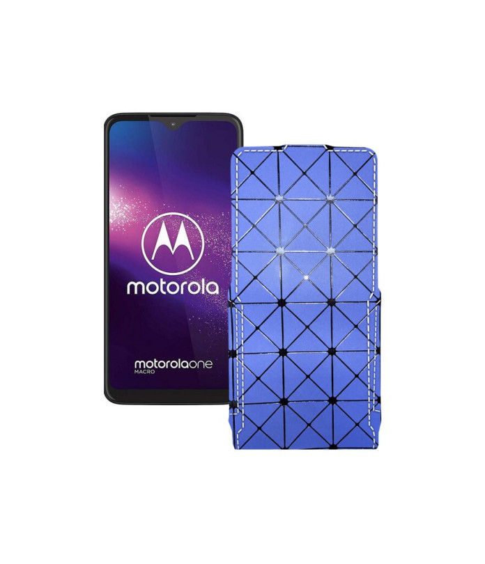 Чохол-флип з екошкіри для телефону Motorola One Macro