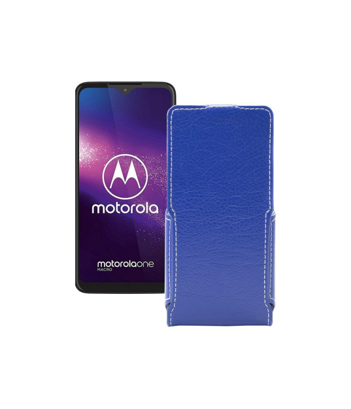 Чохол-флип з екошкіри для телефону Motorola One Macro