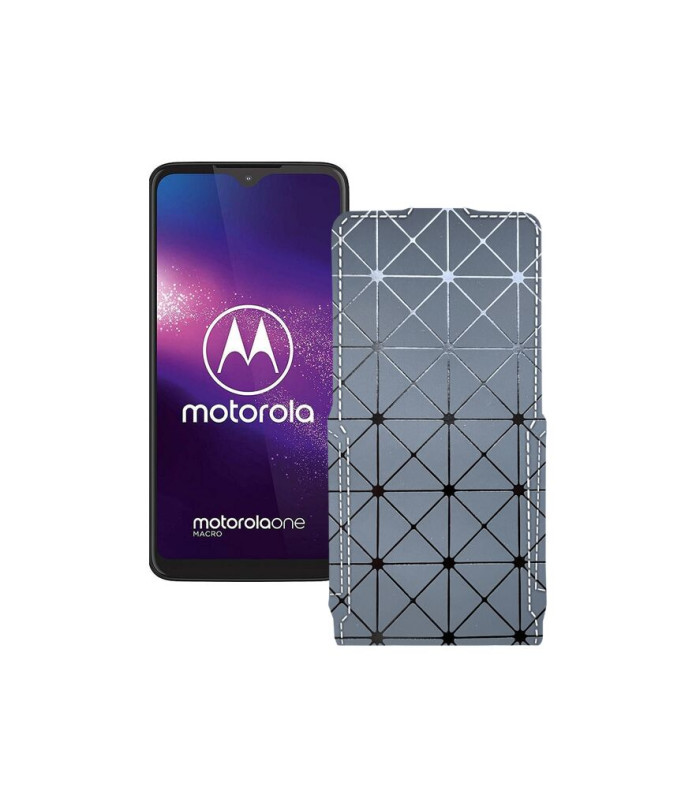 Чохол-флип з екошкіри для телефону Motorola One Macro