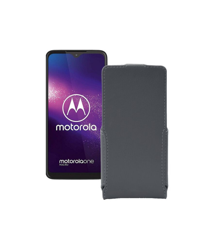 Чохол-флип з екошкіри для телефону Motorola One Macro