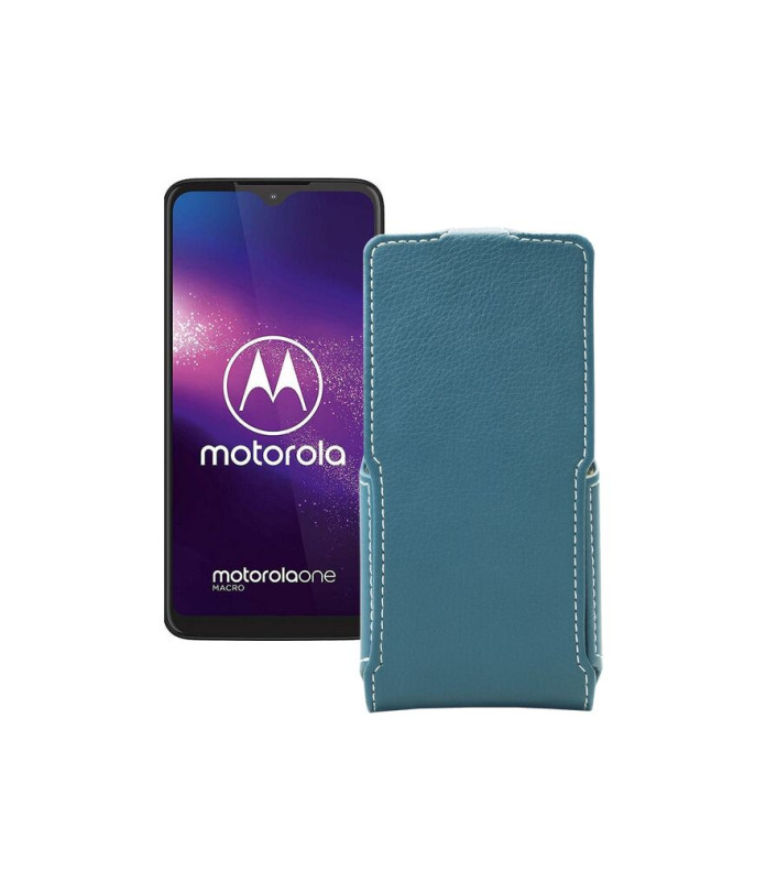 Чохол-флип з екошкіри для телефону Motorola One Macro