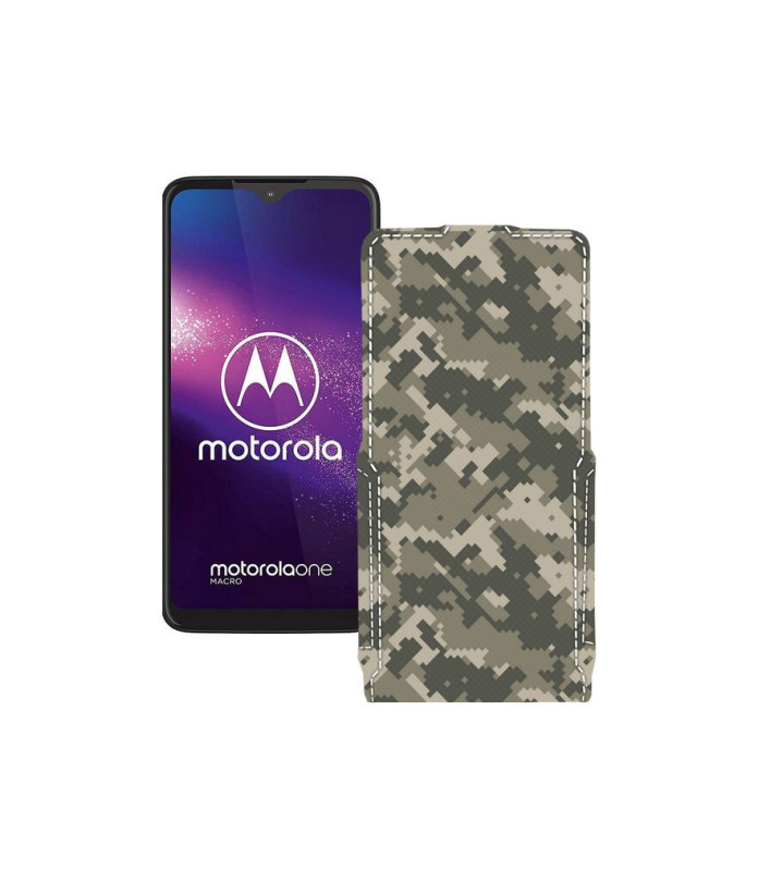 Чохол-флип з екошкіри для телефону Motorola One Macro