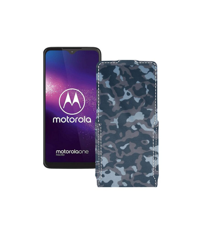 Чохол-флип з екошкіри для телефону Motorola One Macro