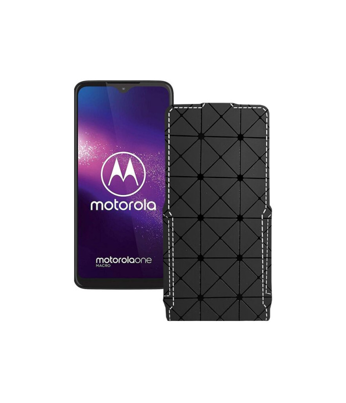 Чохол-флип з екошкіри для телефону Motorola One Macro