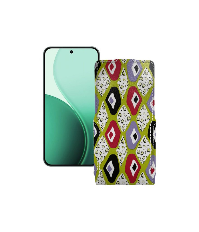 Чохол-флип з екошкіри для телефону OPPO Reno14 F