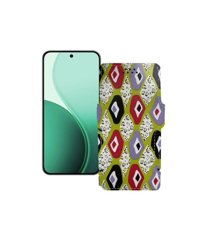 Чохол-книжка з екошкіри для телефону OPPO Reno14 F