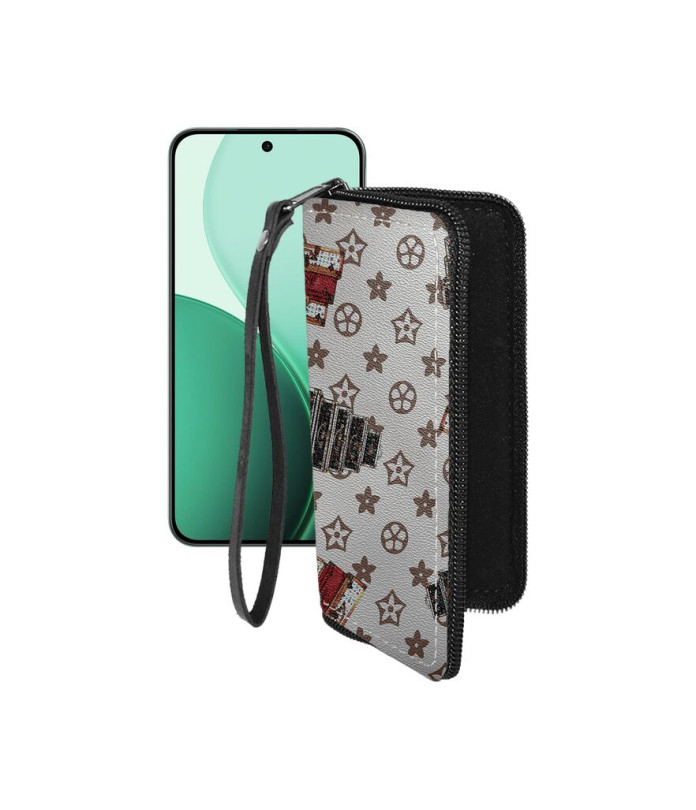 Чохол-гаманець з екошкіри для телефону OPPO Reno14 F