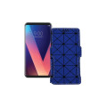 Чохол-книжка з екошкіри для телефону LG V30