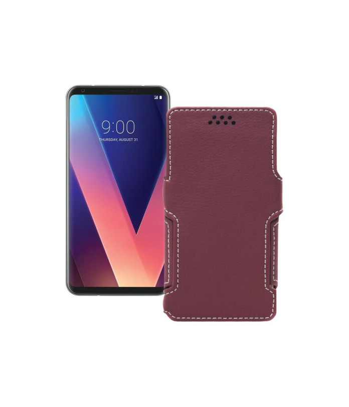 Чохол-книжка з екошкіри для телефону LG V30