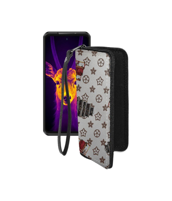 Чохол-гаманець з екошкіри для телефону Ulefone Armor 25T Pro