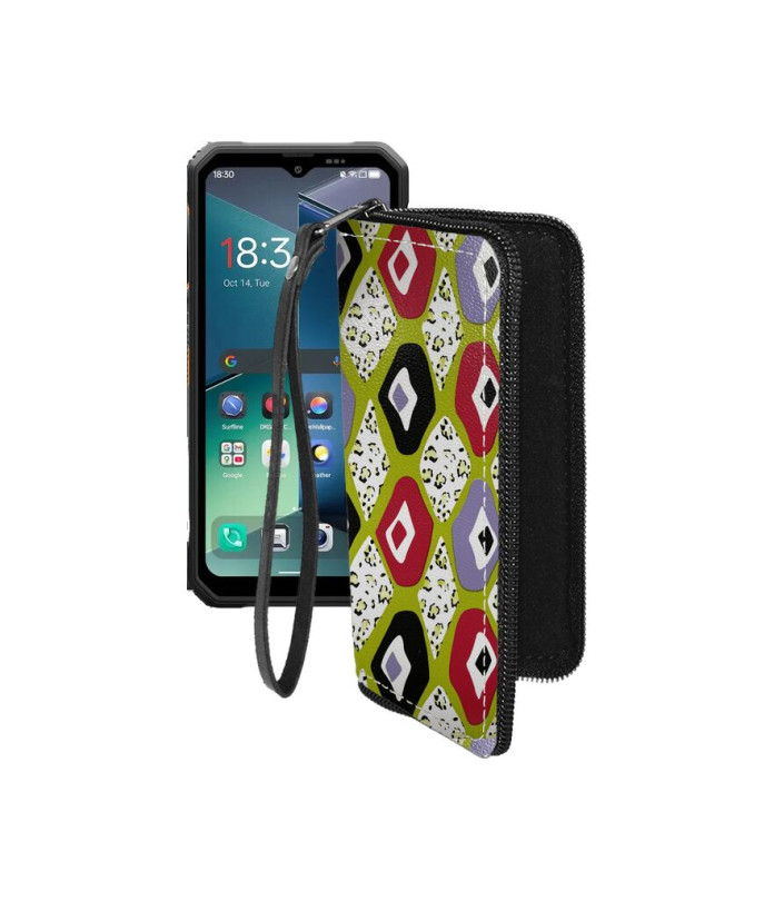 Чохол-гаманець з екошкіри для телефону Blackview Fort 2