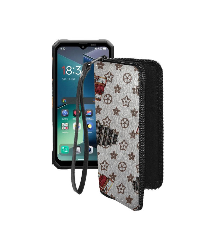 Чохол-гаманець з екошкіри для телефону Blackview Fort 2