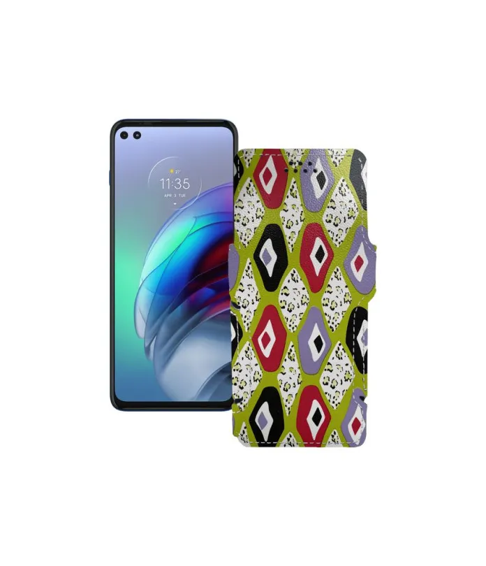 Чохол-книжка з екошкіри для телефону Motorola G100